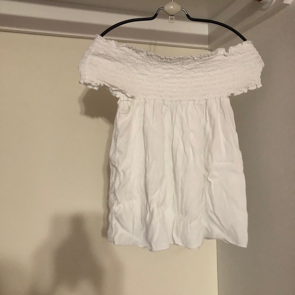 Brandy Melville white off the shoulder top